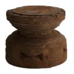 Vintage wooden candle holder
