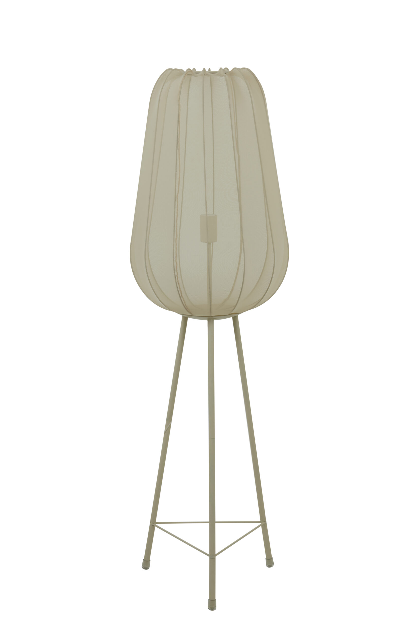 Light & Living - Vloerlamp PLUMERIA 132cm - zand/creme