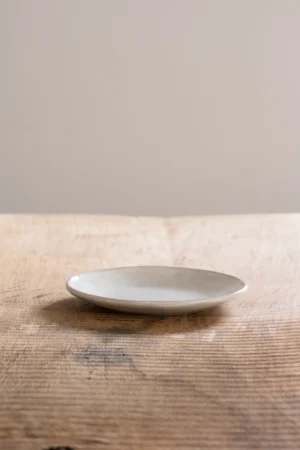 Organic Servies - bord WIT Ø 17 cm