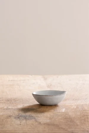 Organic Servies - kom LICHT GRIJS Ø 8 cm