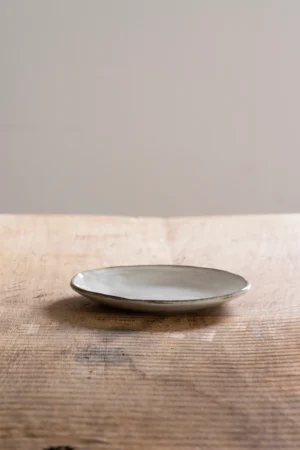 Organic Servies - bord LICHT GRIJS Ø 17 cm