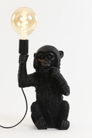Light & Living - Tafellamp MONKEY - Zwart - 2 MATEN