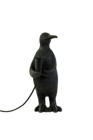 Light & Living - Tafellamp PENGUIN 34 cm - Zwart