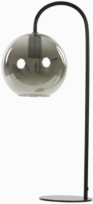 Light & Living - Tafellamp SUBAR - Zwart Smoked