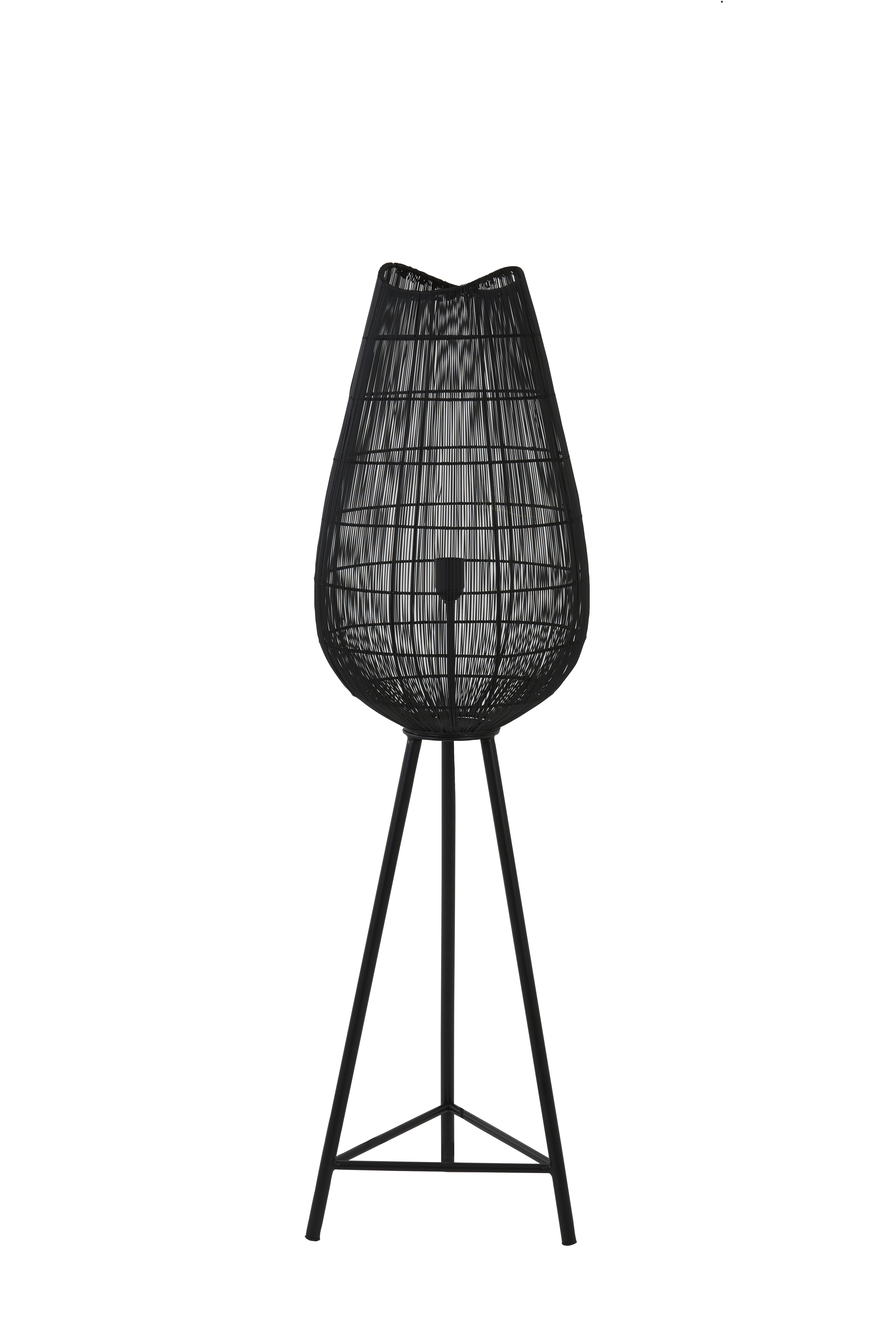 Light & Living - Vloerlamp YUMI 128cm - Zwart