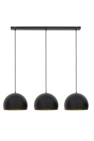 Light & Living Hanglamp 3L 120x33x25 cm JAICEY mat zwart-goud