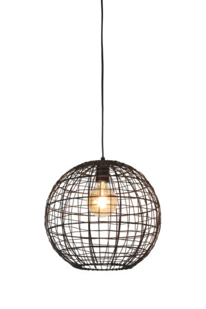 Light & Living Hanglamp Ø35x33 cm MIRANA mat zwart