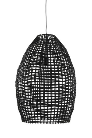 Light & Living 2950112 - Hanglamp Ø46x69 cm OLAKI rotan zwart
