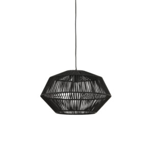 Light & Living - Hanglamp DEYA Ø40x24cm - Zwart