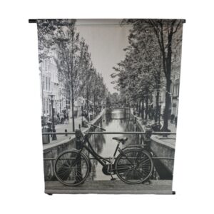 linnen muur hanger met metalen frame 117x3x147 cm