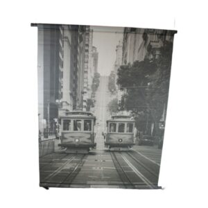 linnen muur hanger met metalen frame 117x3x147cm