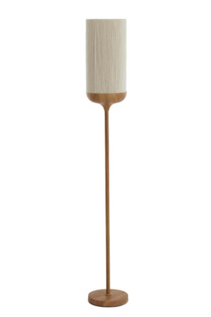 Light & Living - Vloerlamp DANIA 159cm - creme/houtlook