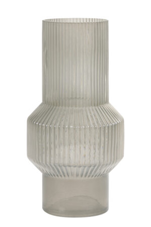 Light & Living Vaas Ø19x35 cm LEILA glas warm grijs
