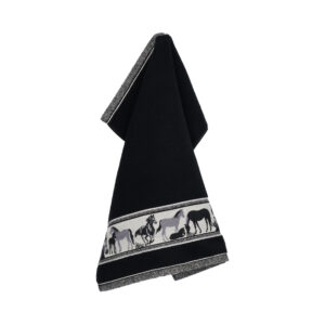Kitchen Towel Horse Black
