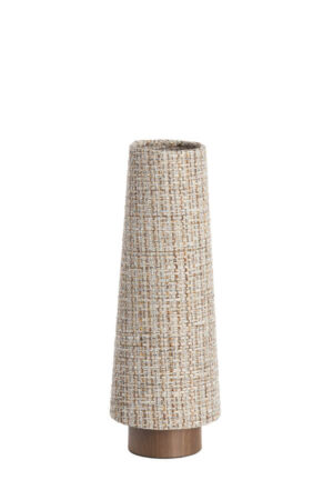 Light & Living - Tafellamp HOWIE 42cm - gevlochten/houtlook