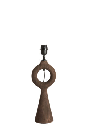 7040564 - Lampvoet 12x16x39 cm SABULI hout mat donker bruin