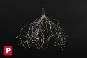 Lichtspin hangend Harry 120 led zwart-L11B11H13,5CM