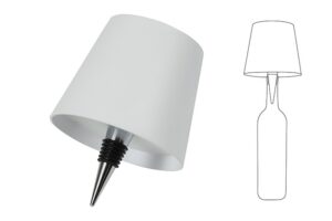 Lamp touch m/flessenkurk LED Lux wit