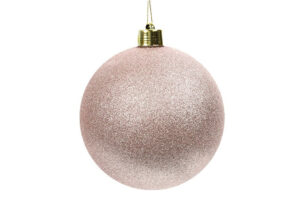 XXL Kerstbal  Maxi glitter roze Ø40CM