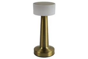 Tafellamp led goud/wit 3 standen touch