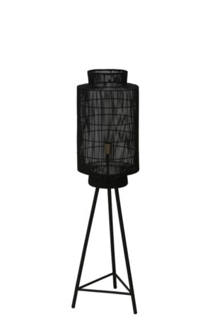 Light & Living Vloerlamp Ø32x125 cm GRUARO mat zwart-antiek brons