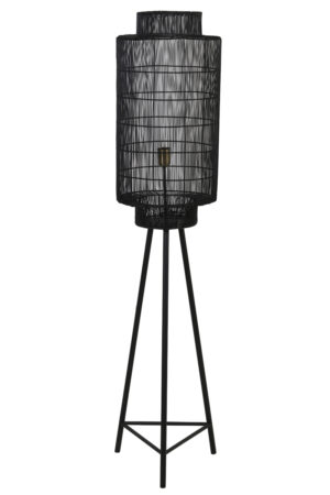 Light & Living Vloerlamp Ø32x150 cm GRUARO mat zwart-antiek brons