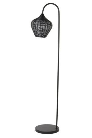 Light &  Living - Vloerlamp ALVARO 160cm - Zwart