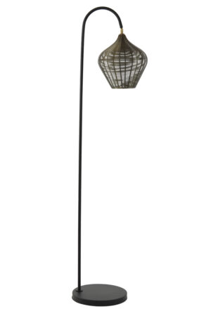 Light & Living - Vloerlamp ALVARO 160cm - Antiek Brons/Zwart