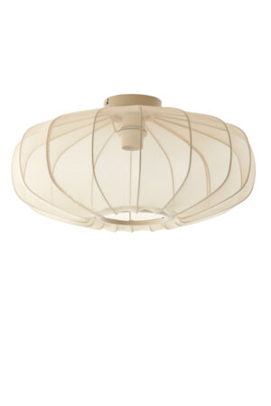 Light & Living - Plafonniere PLUMALIA 50cm - zand/creme