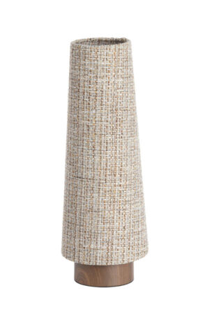 Light & Living - Tafellamp HOWIE 52,5cm - gevlochten/houtlook