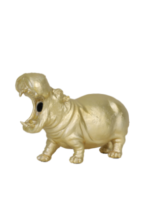Light & Living Hippo Matt Goud