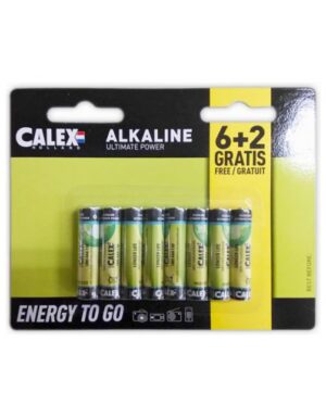 Calex Alkaline penlite AAA batterijen 8 stuks