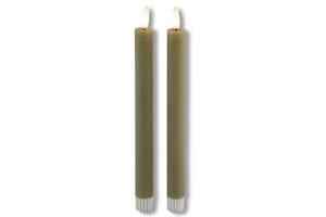 Dinerkaars rustiek LED Lyon L set van 2 - beige/taupe