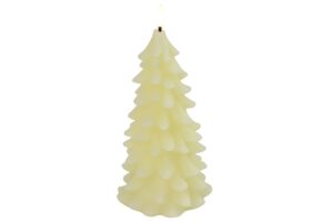 Kerstboomkaars LED Lyon creme - 3 formaten