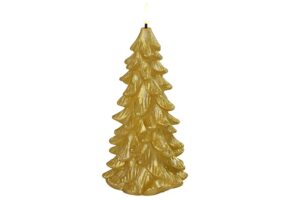 Kerstboomkaars LED Lyon goud - 3 formaten