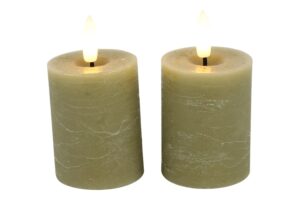 Stompkaars Ø5CM LED Lyon set van 2 beige/taupe