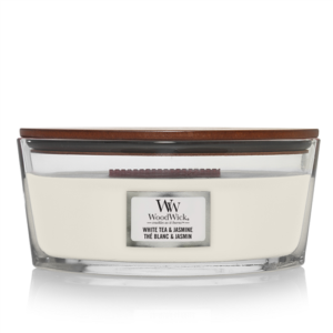 WoodWick – White Tea & Jasmine Ellipse Candle