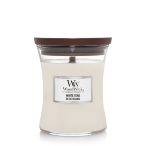 WoodWick – White Teak Medium Candle