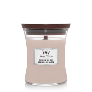 WoodWick, Vanilla & Sea Salt Medium Candle
